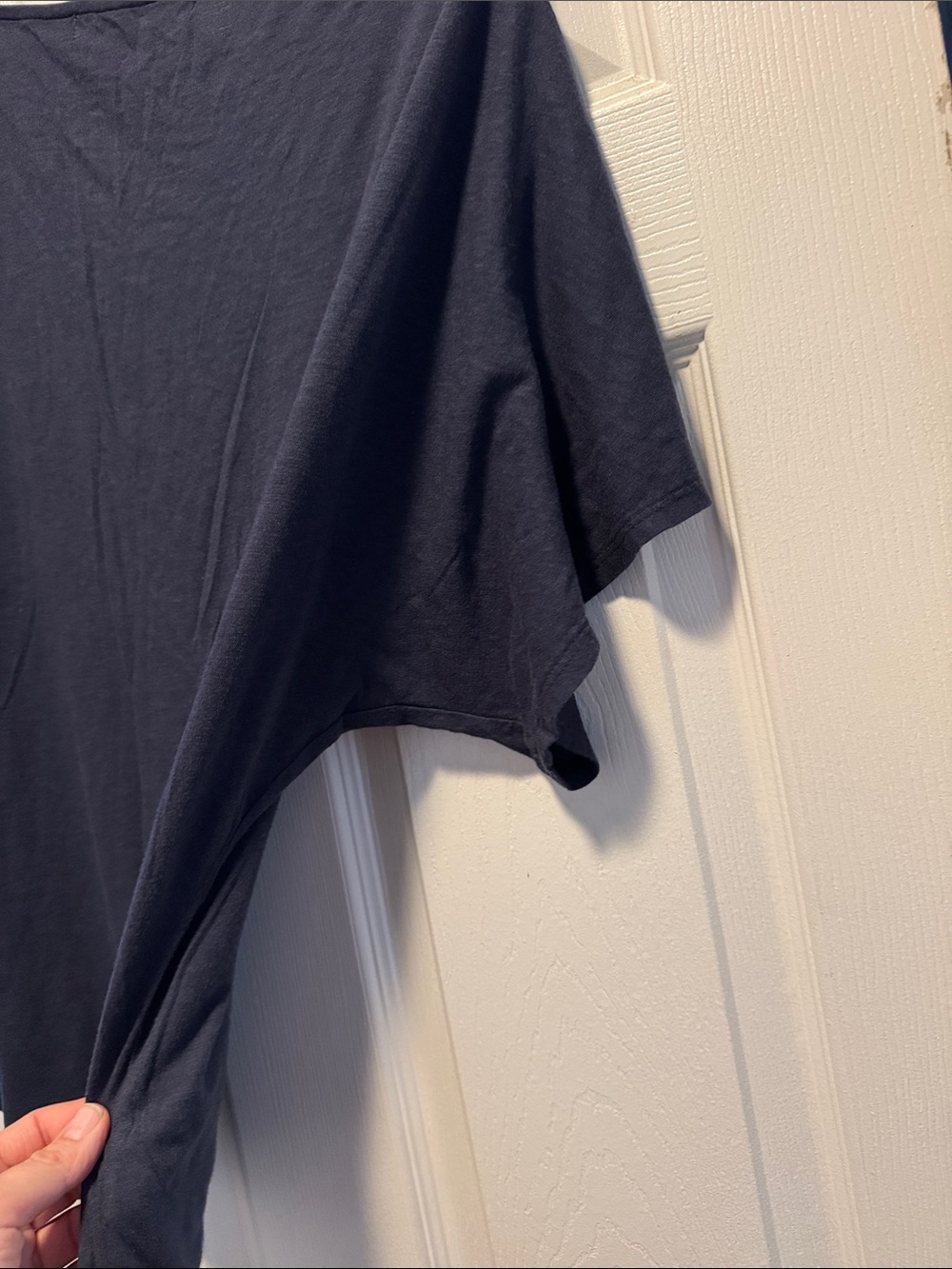 Michael Stars Slate Blue Relaxed Scoop Neck Short Sleeve Tee - Picture 3 of 3